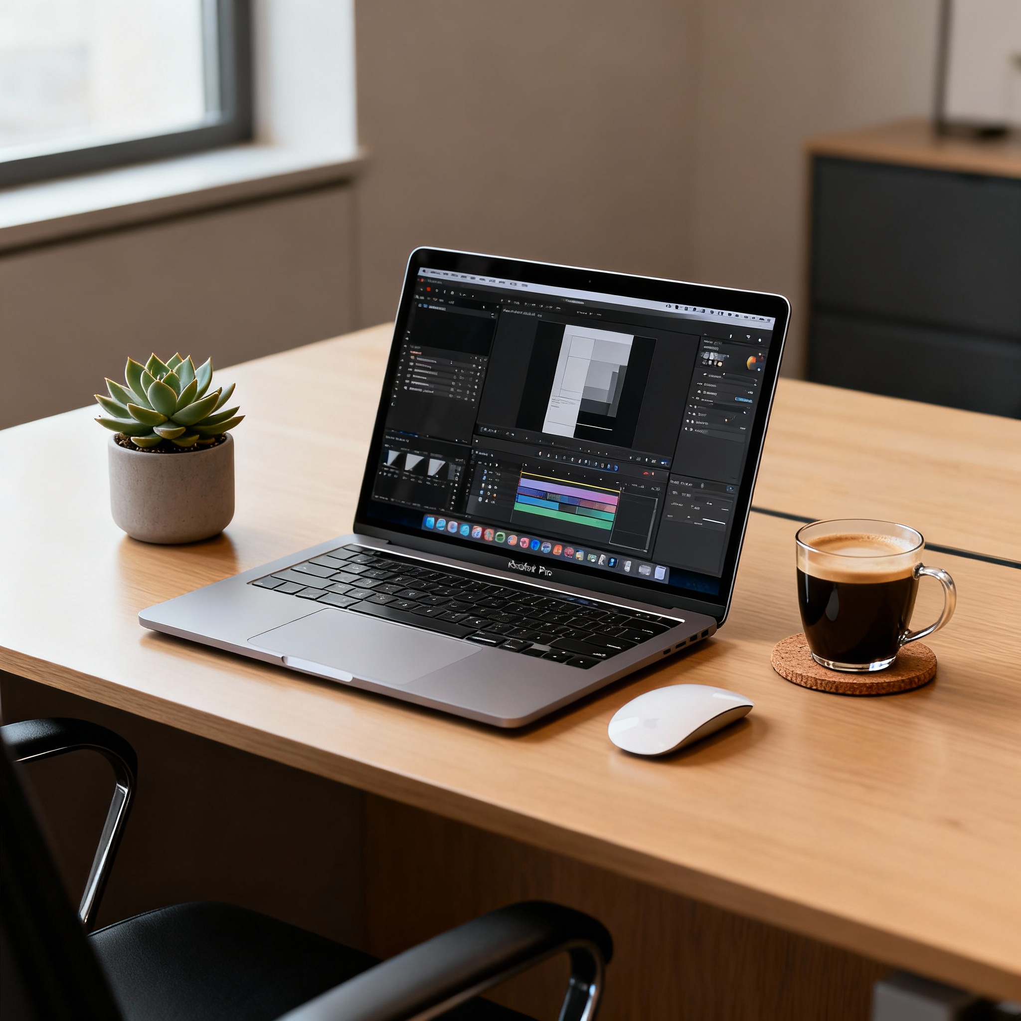 CEO workspace with modern office setup